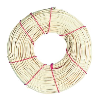 Rayher Coil of Round Rattan Reed for Basket Making and Weaving, Coil of Reeds 125g, Round Reed for Basketry, Diameter 2.4mm, No 5, Natural, 6502500