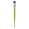 da Vinci Student Series 374 Fit for School and Hobby Paint Brush, Flat Elastic Synthetic with Green Matte Handle, Size 24 (374-24) view 1