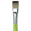 da Vinci Student Series 374 Fit for School and Hobby Paint Brush, Flat Elastic Synthetic with Green Matte Handle, Size 24 (374-24) view 3