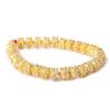 3x10mm 22kt Gold Plated Copper Bead Cap with Bali Granulated Design 8 inch 58 pieces view 2