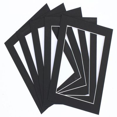 Frame Company Pack of 10 Passe-partouts 12x10 for Image Size 8x6 Black