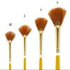 Creative Mark Qualita Golden Taklon Long Handle Paint Brush for Acrylics, Oils, Fine Art, Heavy Bodied Media - Single Brush - [Fan - Size 4] view 3