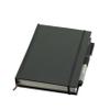 Creative Mark Hard Leather Bound Sketchbook [160 Pages - 8.5 x 11], Black Embossed Leatherette Journal, Acid-Free Paper, Perfect for Dry Media, Drawing with Elastic Pen Loop & Page Keeper Ribbon view 3