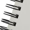 Creative Mark Double Wire Spiral Bound Field Sketch Book [160 Pages - 4 x 6], Black Embossed Leatherette Journal, Light Cream Acid-Free Paper, Perfect for Dry Media and Drawing view 2
