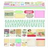 Melissa Frances Kitschy Kitchen Spiral Bound Sticker Book, 4 by 12-Inch view 1