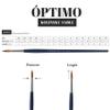 Escoda Art Products Escoda Optimo Series Artist Oil & Acrylic Long Handle Paint Brush, Size 5/0, Pure Kolinsky view 3
