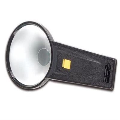 Velleman VTMG3N Illuminated Magnifying Glass, 1 Grade to 12 Grade, 3X and 10x Diopter, 3.14" Diameter