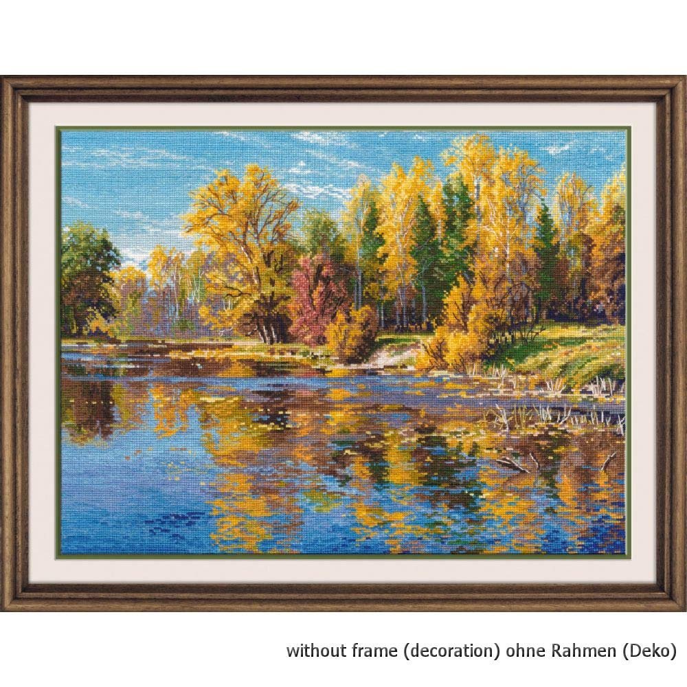 Counted Cross Stitch kit"Autumn", 34x25cm, DIY