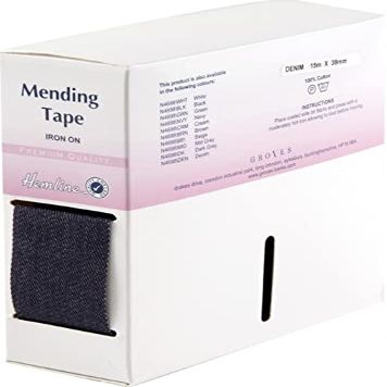 38mm Hemline Iron On Repair Mending Tape Denim - per metre