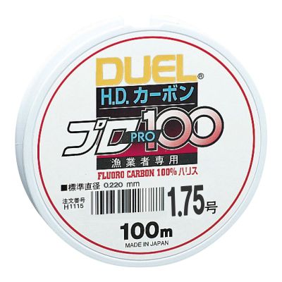 DUEL Fluoro Line H1115 HD Carbon Pro 100S No. 1.75 Clear