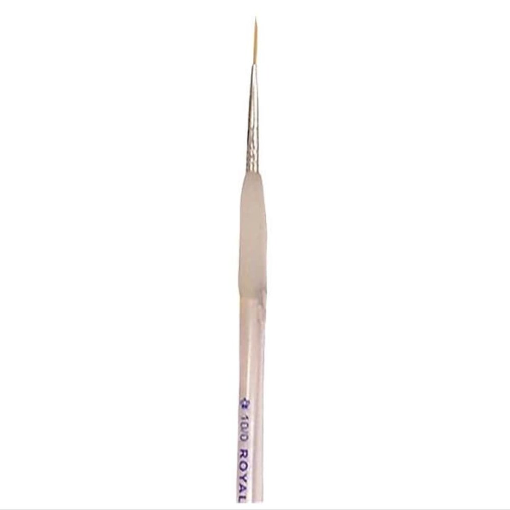 Royal Soft Grip Golden Taklon Paint Brush - Script Liner 10/0 (3 pieces)