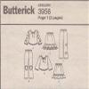 Butterick Sewing Pattern 3956 Girls' Top, Skirt & Pants, Size 6 7 8 view 3