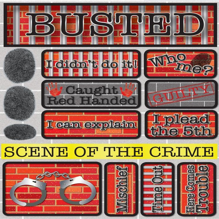 Reminisce Signature Series 3-Dimensional Sticker, Busted