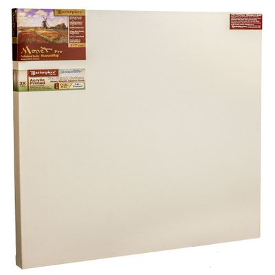 MASTERPIECE 43850 Monet Pro 1.5" Deep Sausalito Heavy Weight and Texture 14 oz Cotton Stretched Canvas 20" x 20"