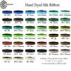 12mm Hand Dyed Silk Ribbon bias Cut 5 Yard Cutting - Color Warmth view 2