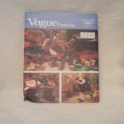 Vogue Pattern 7601 Linda Carr Christmas Reindeer
