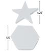 Fun Express Do It Yourself Hexagon & Star-Shaped Cardstock Tambourines for VBS, Kids Crafts & Fun Home Activities - Sizes from 4.25" to 5.5" - 12 Pieces view 2