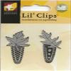 Large Silver Leaf Clips Metal Lil' Clips for Scrapbooking (LC0052) view 1