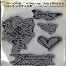 Tim Holtz Visual Artistry Collection Stampers Anonymous - Heartfelt - Unmounted Rubber Stamp Set