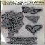 Tim Holtz Visual Artistry Collection Stampers Anonymous - Heartfelt - Unmounted Rubber Stamp Set view 1