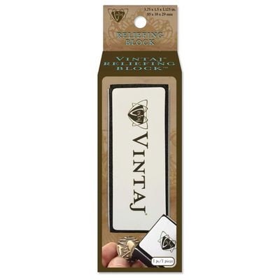 Vintaj Metal Reliefing Block, Three Color-Coded Grits; Heavy, Medium, and Fine
