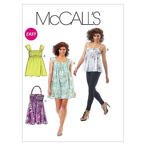 McCall's Patterns M6357 Misses' Tops, Tunic and Dress, Size Y (XSM-SML-MED)