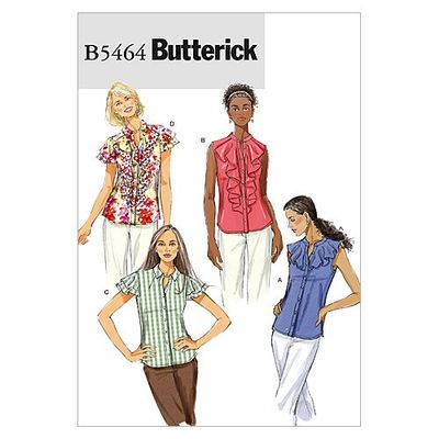 BUTTERICK PATTERNS B5464 Misses' Blouse, Size AA (6-8-10-12)
