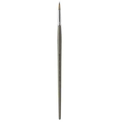 Escoda Modernista Series 4075 Long Handle Artist Oil & Acrylic Brush, Round, Size 2