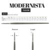 Escoda Modernista Series 4075 Long Handle Artist Oil & Acrylic Brush, Round, Size 2 view 3