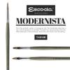 Escoda Modernista Series 4075 Long Handle Artist Oil & Acrylic Brush, Round, Size 2 view 4