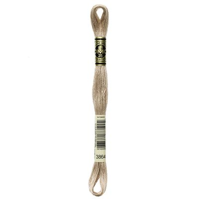 DMC 6-Strand Embroidery Cotton Floss, Light Mocha Beige