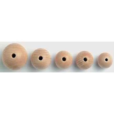 Glorex Raw Wood Ball, Wood, Natural, 10mm (42St)