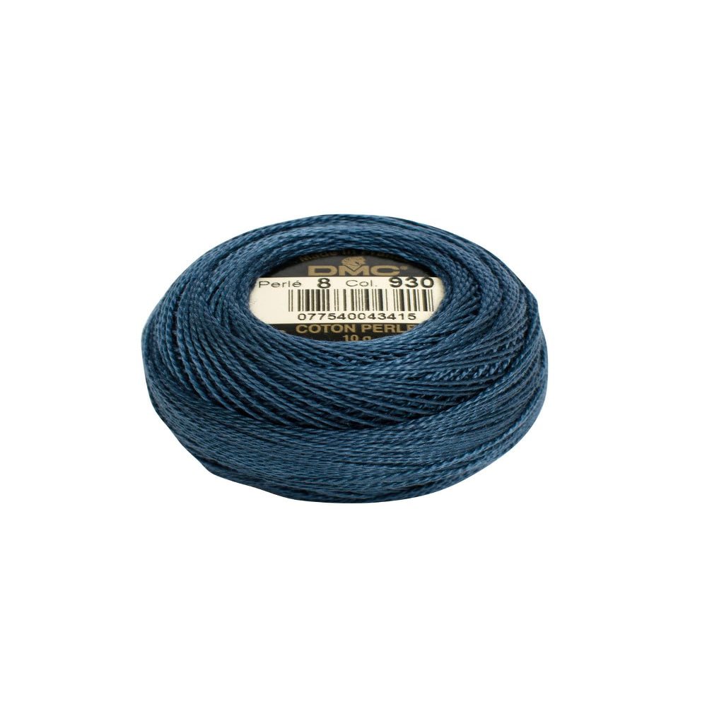 DMC CORPORATION DMC Pearl Cotton Ball Size 5 53yd-Dark Antique Blue Embroidery Accessory
