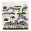 Recollections 3-D Zebras 10 pc Stickers view 1