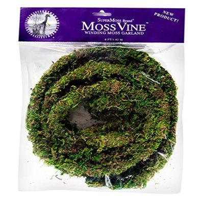 SuperMoss (22710) MossVine Garland, Fresh Green, 6ft