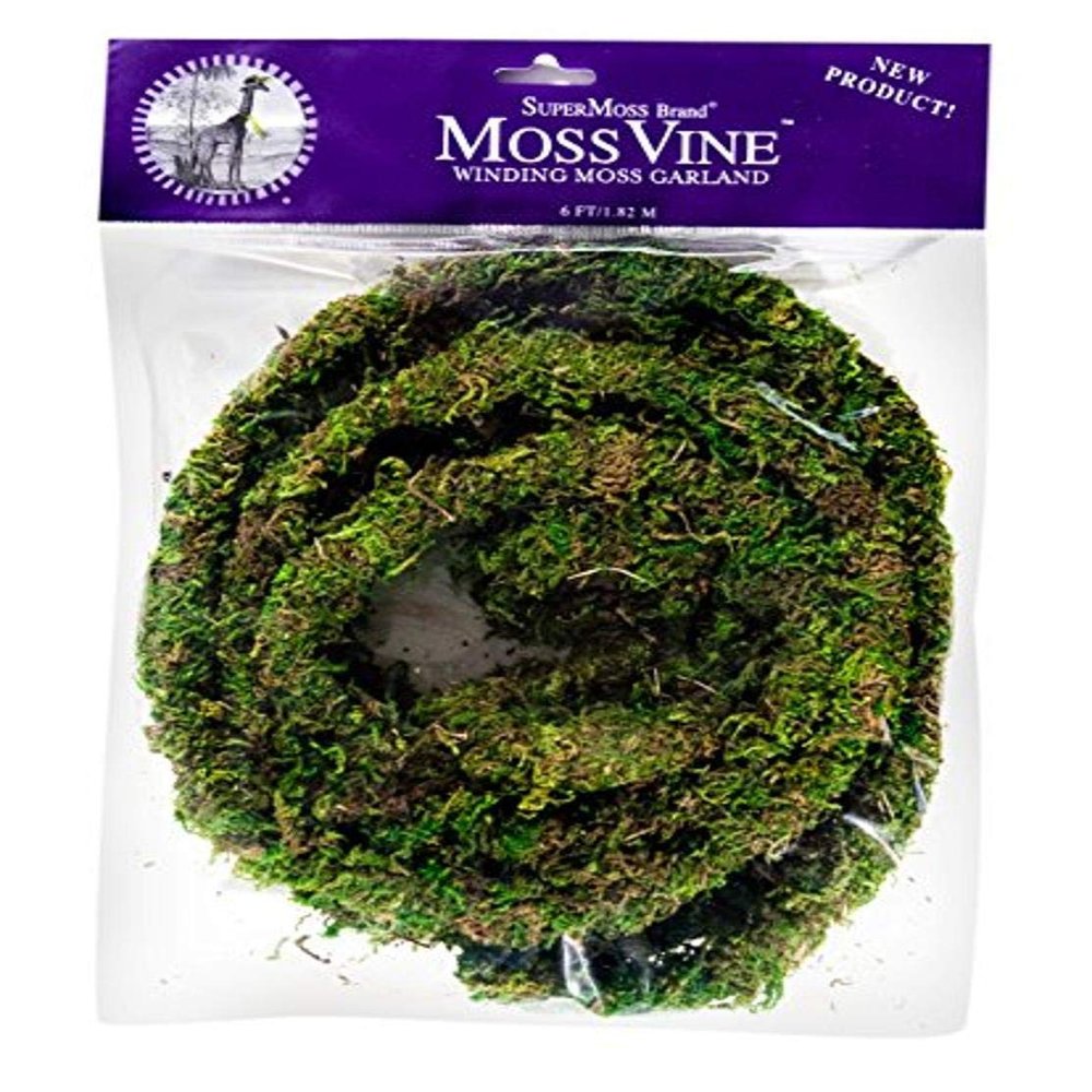 SuperMoss (22710) MossVine Garland, Fresh Green, 6ft