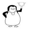 Champion Penguin Wood Mounted Rubber Stamp (C1062) view 1