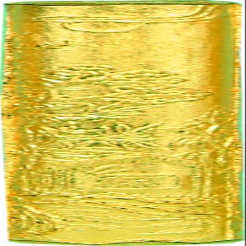 Sumiundo 02624 Solid Ink Cylindrical Gold Roll for Kanji Works, 1.2 Pins