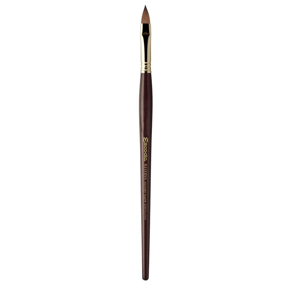 Escoda Reserva Series Artist Watercolor Short Handle Paint Brush, Pure Kolinsky-Tajmyr
