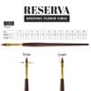 Escoda Reserva Series Artist Watercolor Short Handle Paint Brush, Pure Kolinsky-Tajmyr view 3