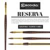 Escoda Reserva Series Artist Watercolor Short Handle Paint Brush, Pure Kolinsky-Tajmyr view 4