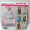 Simplicity 1898 Babies Swaddling Sacks Sewing Pattern, Size A (XXS-XS) view 1