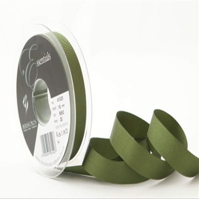 Berisfords Grosgrain, Polyester, Moss, 10.4 x 10.4 x 2 cm