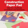 Faber-Castell Construction Paper Pad - Multi-Colored Craft Paper (9" x 12"), 60 Sheets view 2