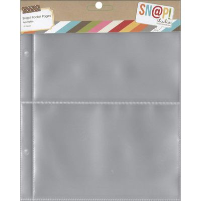 Simple Stories 6x8-inch Page Protectors with (2) 4x6-inch Divided Pockets, 10-Pack
