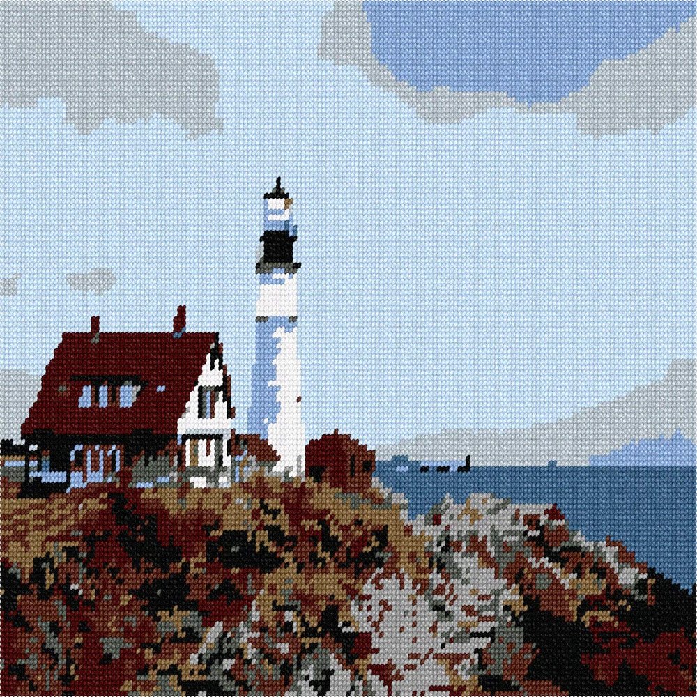 Pepita Portland Head Lighthouse Needlepoint Canvas