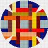 Pepita Yarmulka Thatch (Large) Needlepoint Kit view 1