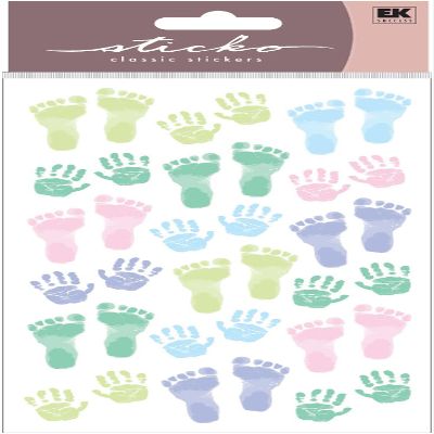 Sticko Sticker Themed-Baby Prints-Pastel 52-00707, Other