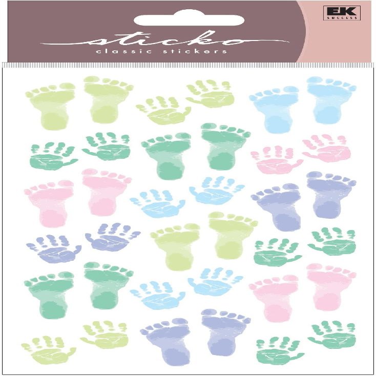 Sticko Sticker Themed-Baby Prints-Pastel 52-00707, Other
