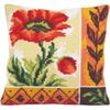 RTO Coquelicot Nouveau Collection D'Art Stamped Needlepoint Cushion Kit, 40 x 40cm view 2